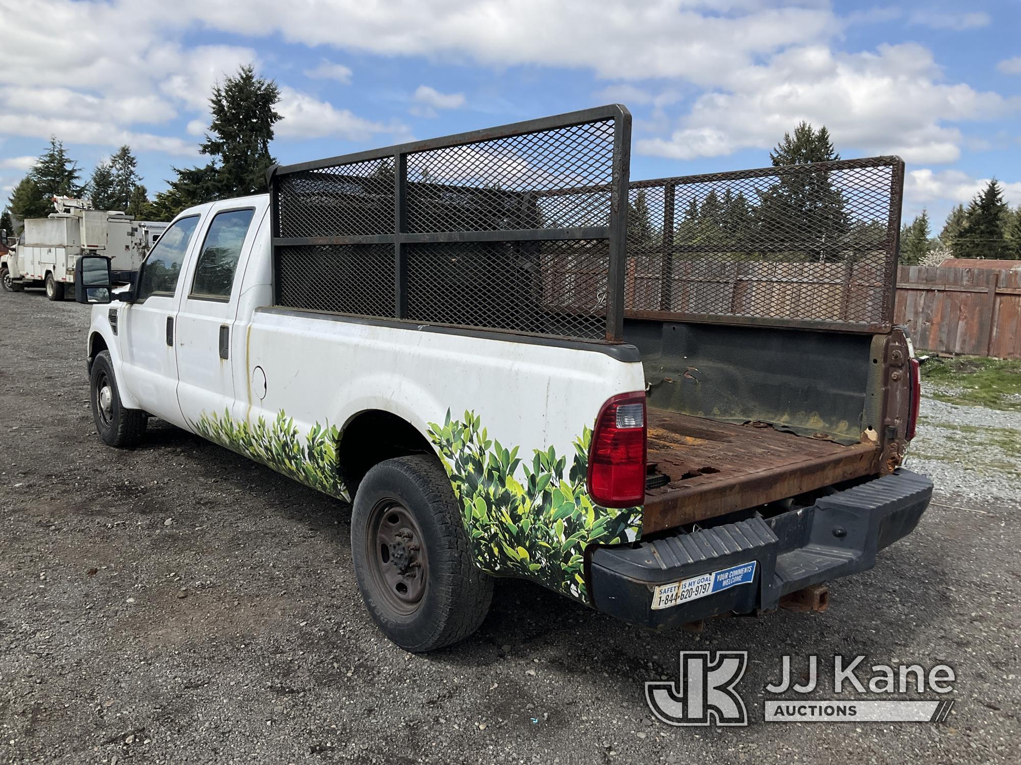 (Tacoma, WA) 2010 Ford F350 Crew-Cab Pickup Truck Not Running, Condition Unknown) (Battery Is Missin