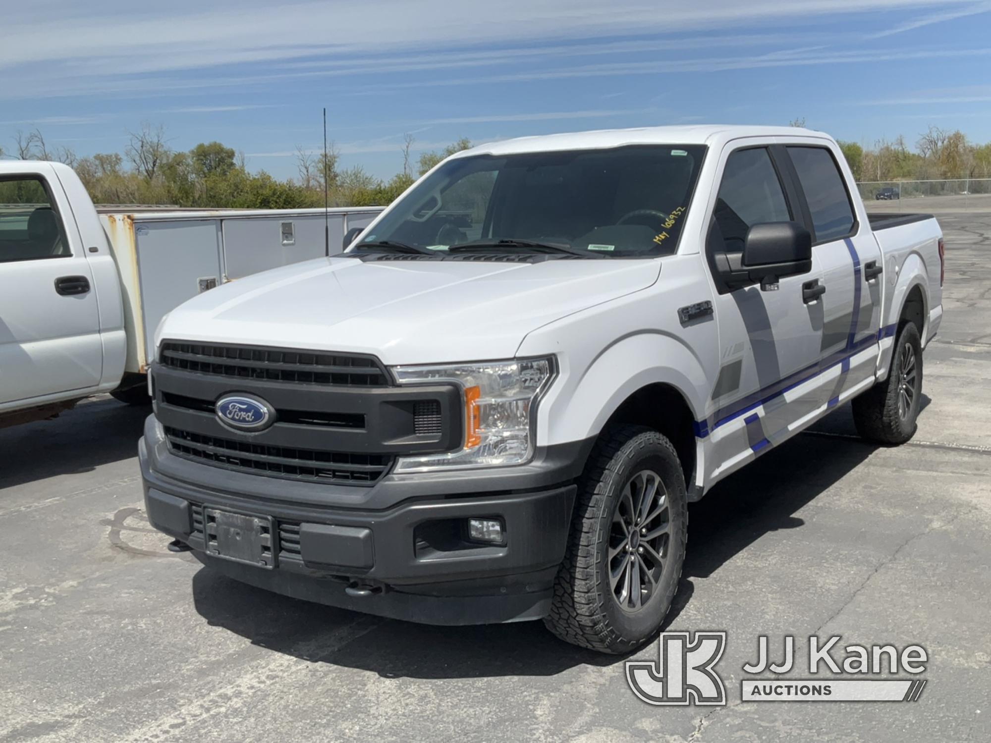 (Salt Lake City, UT) 2018 Ford F150 4x4 Crew-Cab Pickup Truck Not Running, Bad Motor