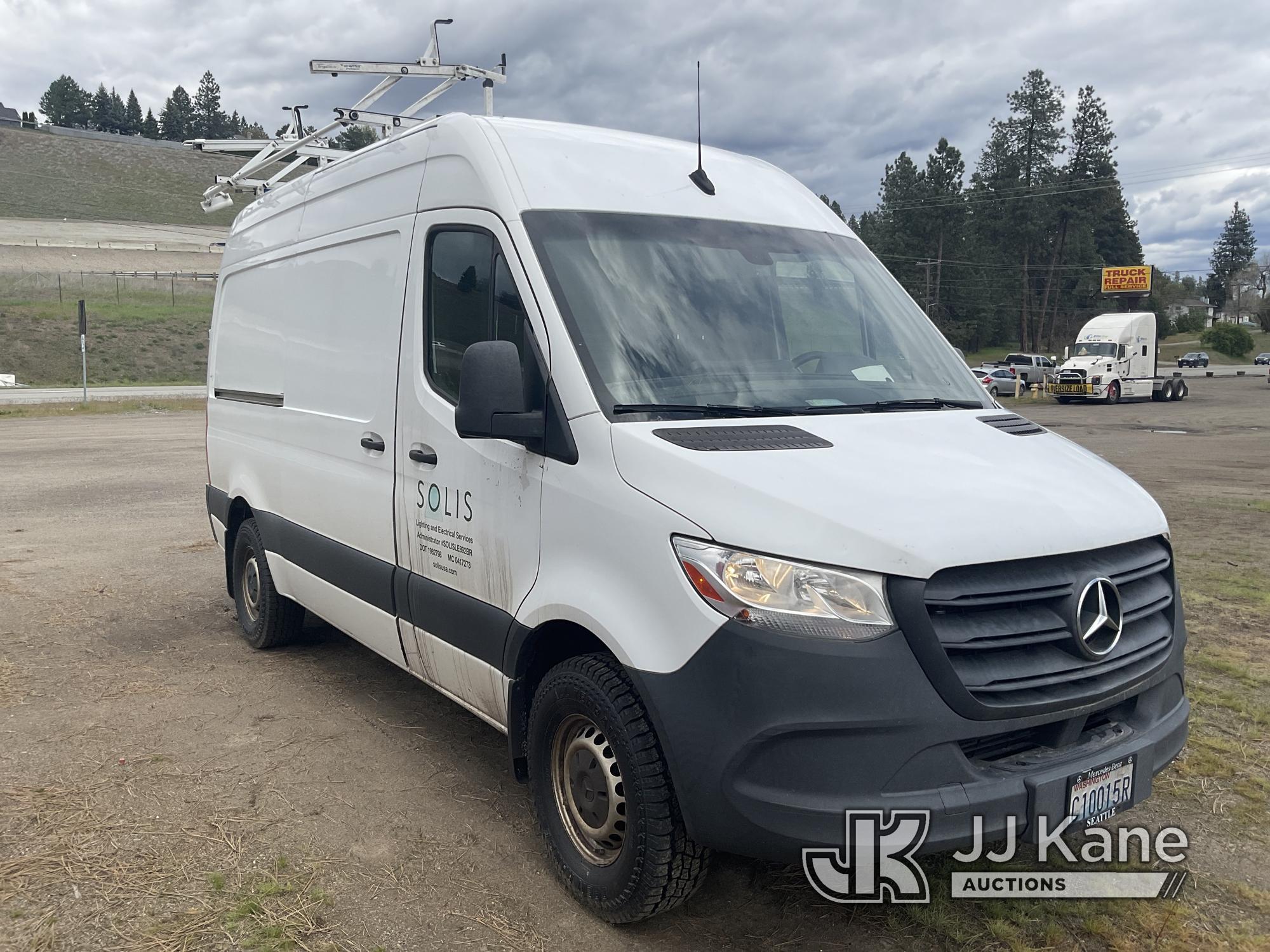 (Post Falls, ID) 2019 Mercedes-Benz Sprinter Van Cargo Van Not Running, Condition Unknown, Requires