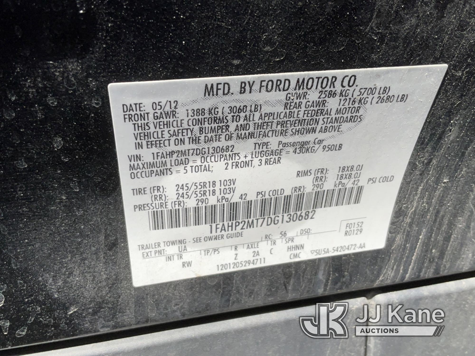 (Salt Lake City, UT) 2013 Ford Taurus AWD Interceptor 4-Door Sedan Runs & Moves