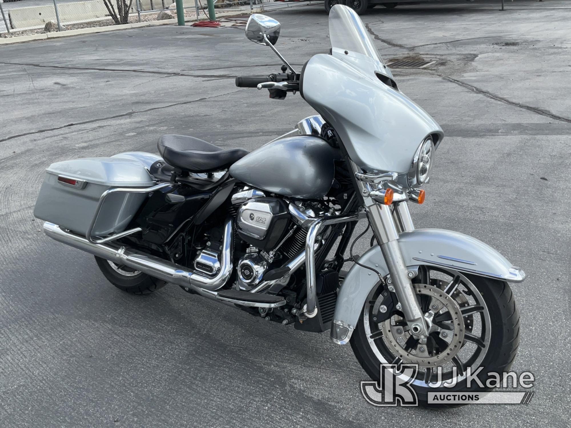 (Salt Lake City, UT) 2020 Harley-Davidson FLHTP Police Motorcycle Runs & Moves) (Check Engine Light