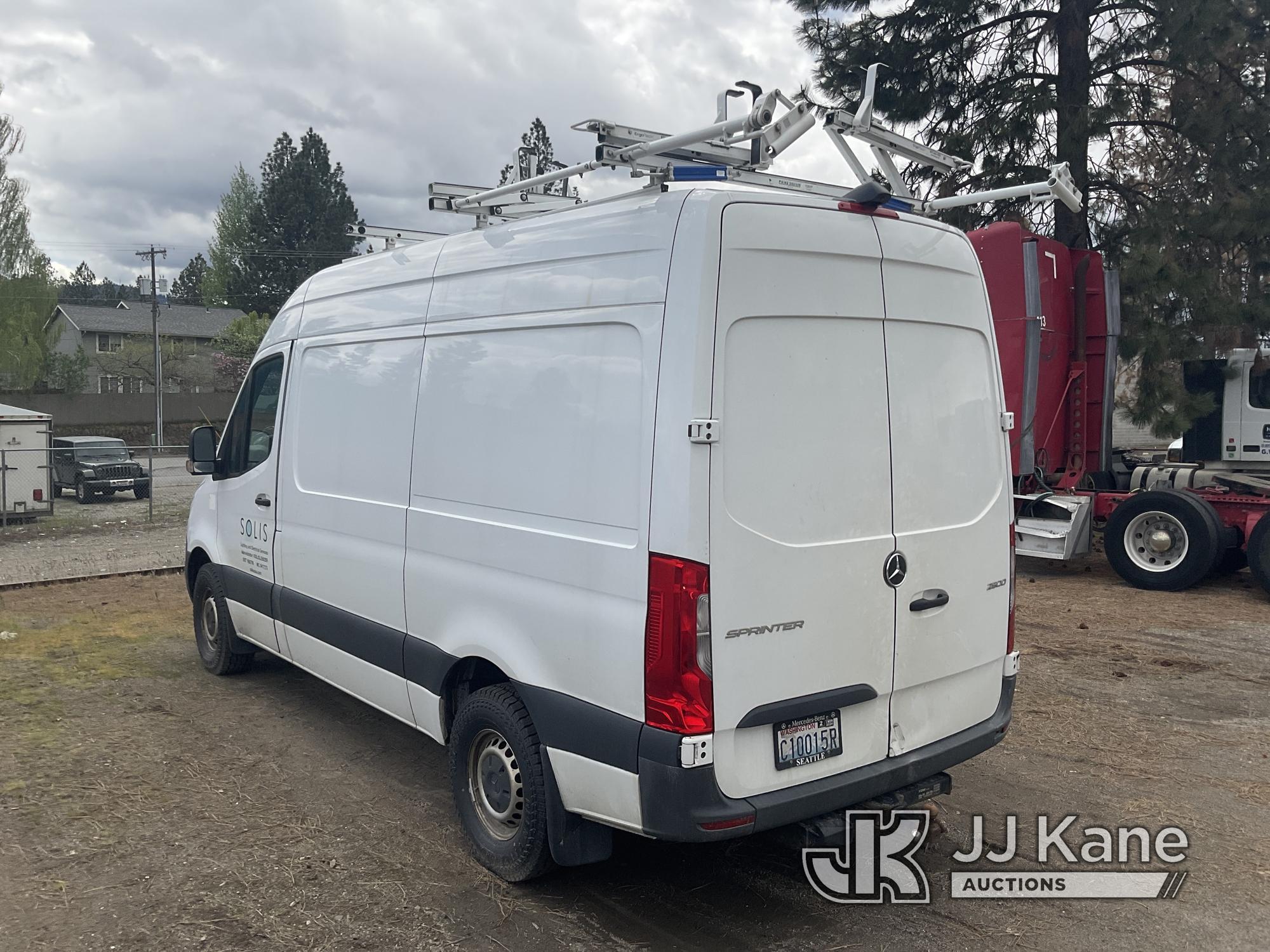 (Post Falls, ID) 2019 Mercedes-Benz Sprinter Van Cargo Van Not Running, Condition Unknown, Requires