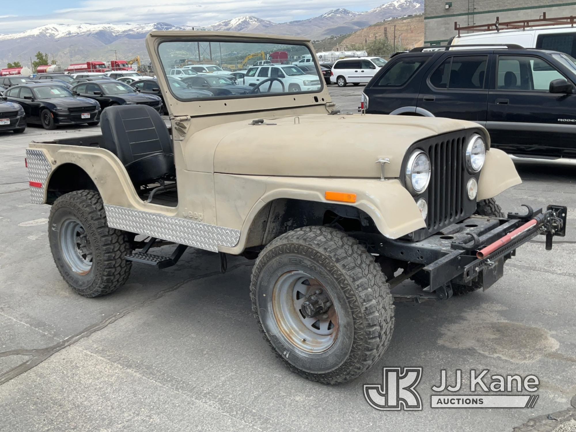 (Salt Lake City, UT) 1975 Jeep CJ 4X4 Sport Utility Vehicle Runs & Moves) (No Brakes!!