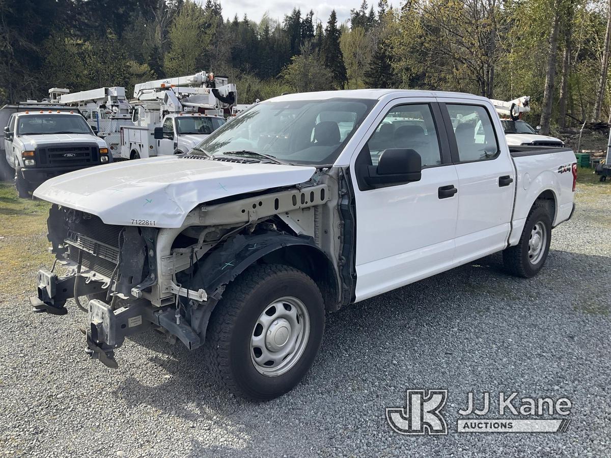 (Eatonville, WA) 2019 Ford F150 Crew-Cab Pickup Truck Runs & Moves) (Tires Are Good,  Severe Body Da