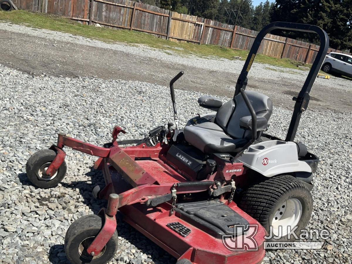 (Tacoma, WA) 2017 Exmark Lazer Zero Turn Riding Mower Runs & Moves) (Tires Are Fair, Everything Work