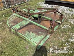 (Tacoma, WA) John Deere 606 rotary mower NOTE: This unit is being sold AS IS/WHERE IS via Timed Auct