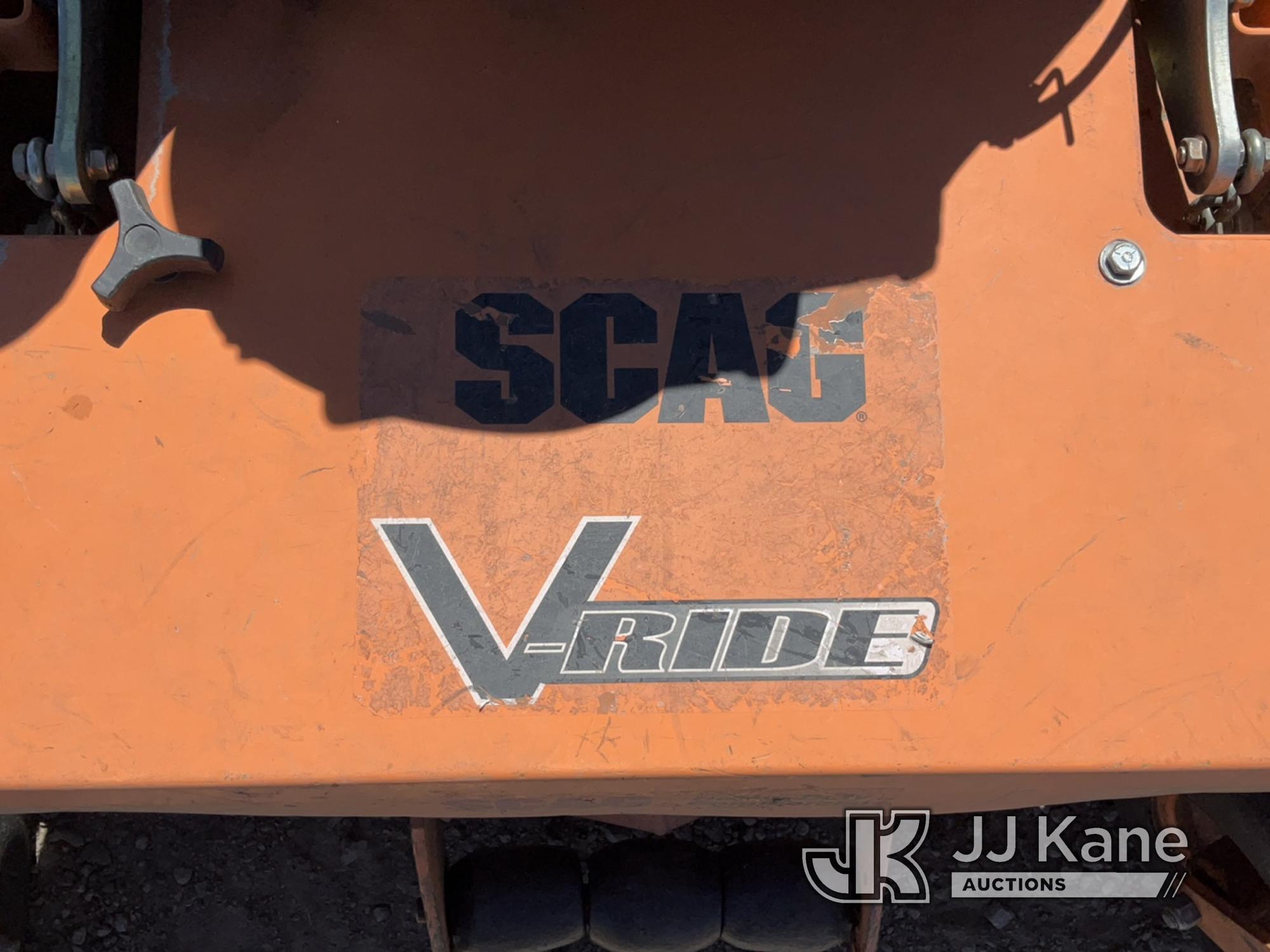 (Tracy-Clark, NV) 2016 Scag V-Ride Zero Turn Riding Mower Condition Unkown, No Key, Missing S/N Plac