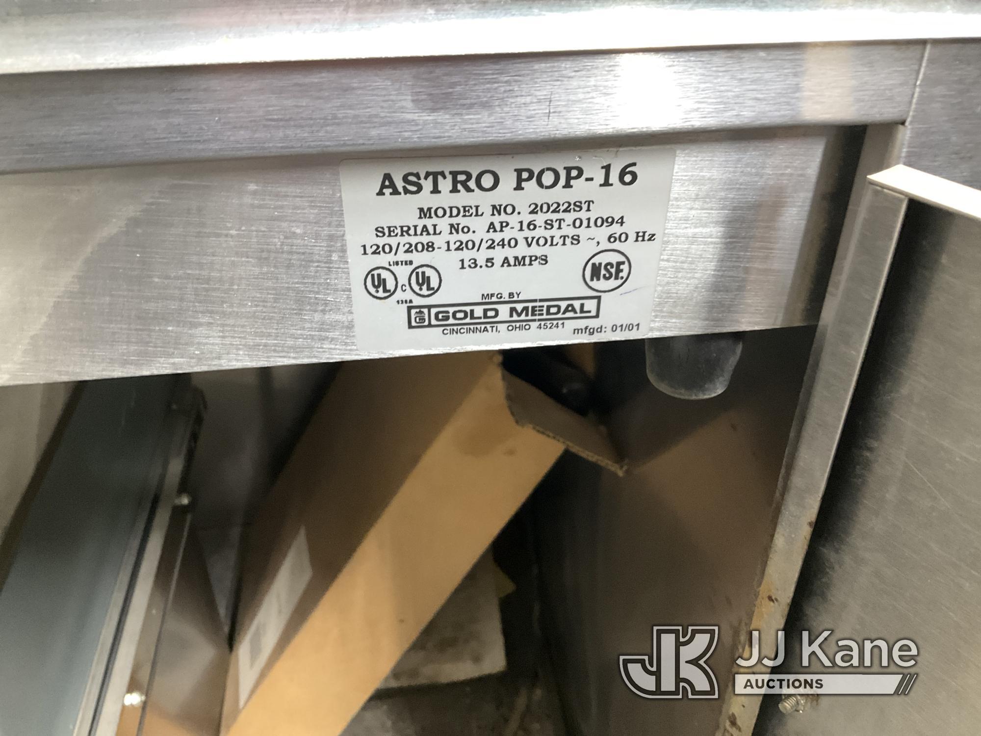 (Castle Rock, CO) Astro Pop-16. Model 2022ST. (Operates) NOTE: This unit is being sold AS IS/WHERE I