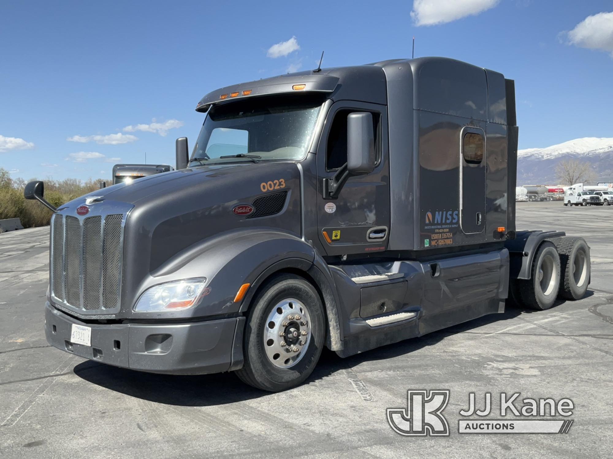 (Salt Lake City, UT) 2016 Peterbilt 579 Truck Tractor Runs & Moves) (Check Engine Light On