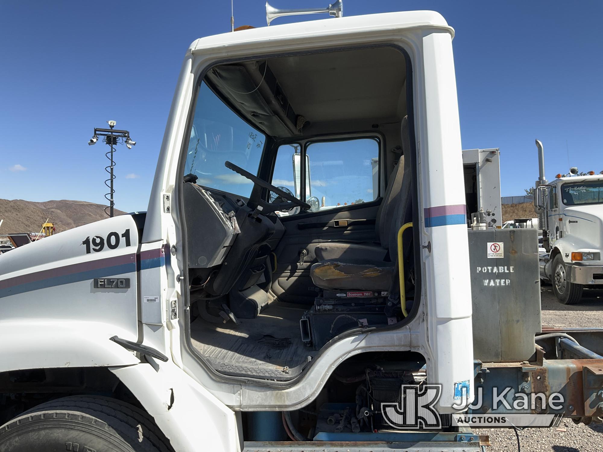 (McCarran, NV) 2001 Freightliner FL70 Cab & Chassis, Taxable, Missing Drivers Door Located In Reno N