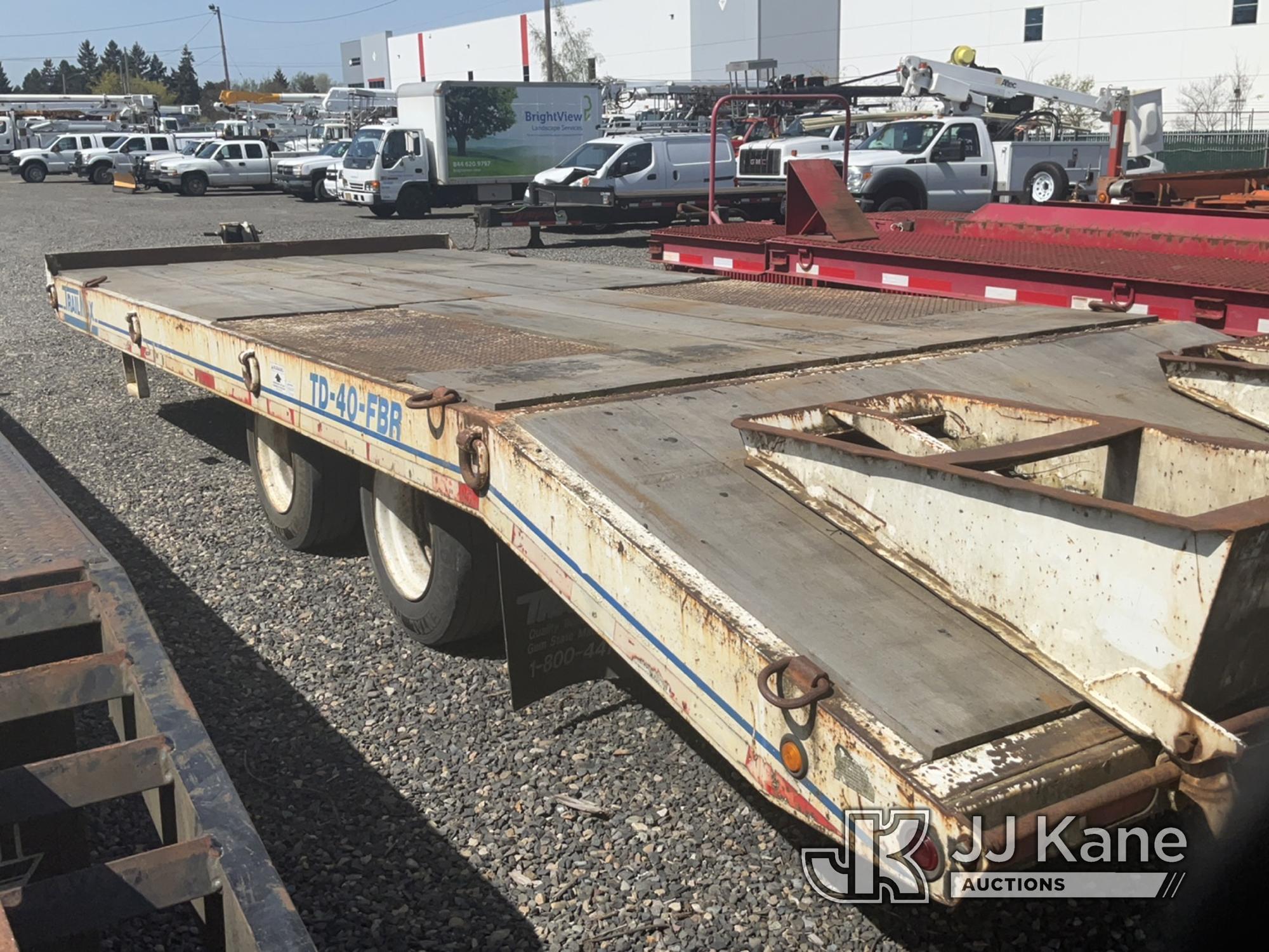 (Portland, OR) 2002 Trailermax TD 40 FBR T/A Tagalong Equipment Trailer Towable