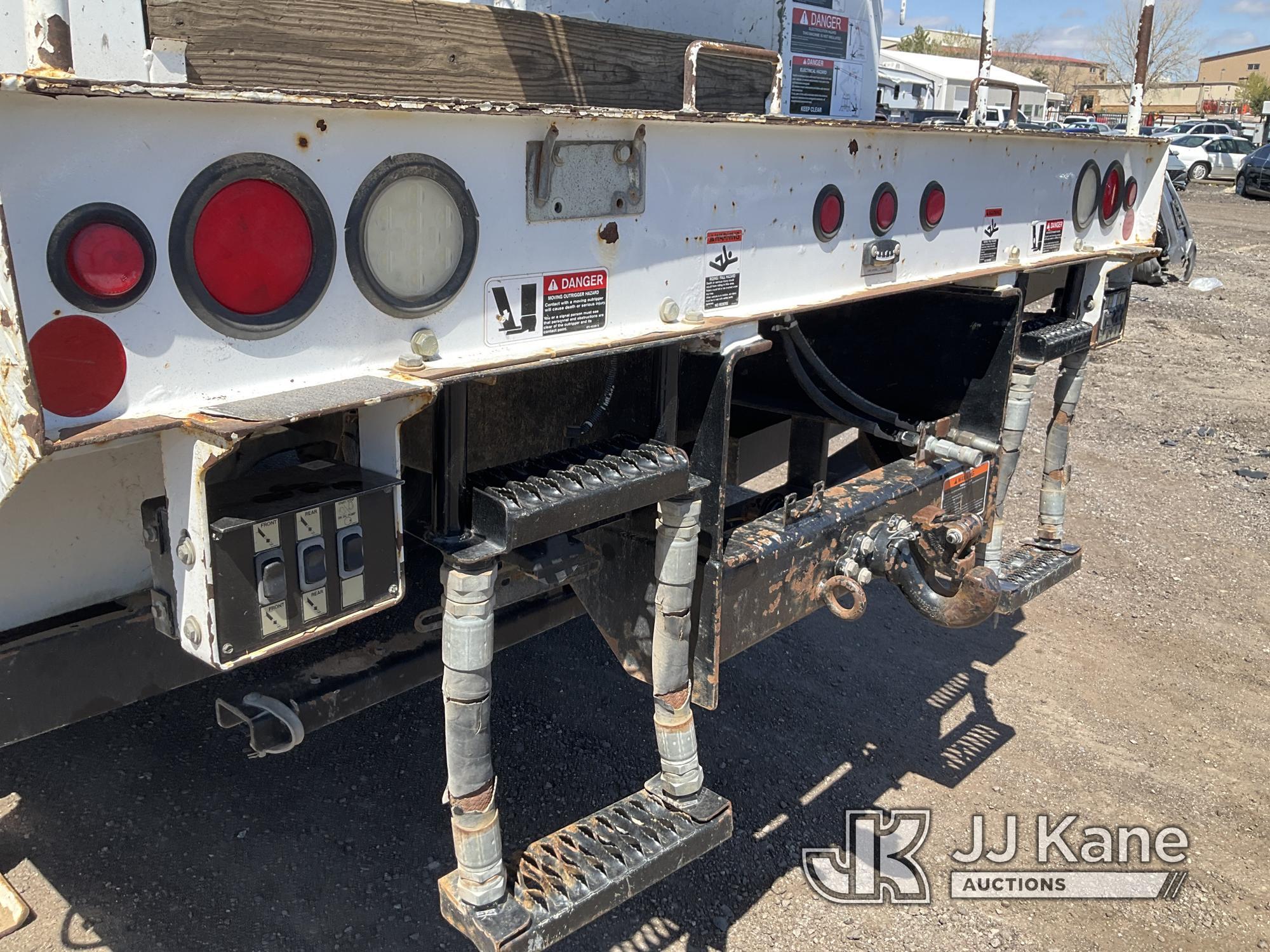 (Castle Rock, CO) Altec TA55, Articulating & Telescopic Material Handling Bucket Truck mounted behin