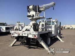 (Phoenix, AZ) Altec DM47B-TR, Digger Derrick rear mounted on 2017 Freightliner M2 106 4x4 Flatbed/Ut