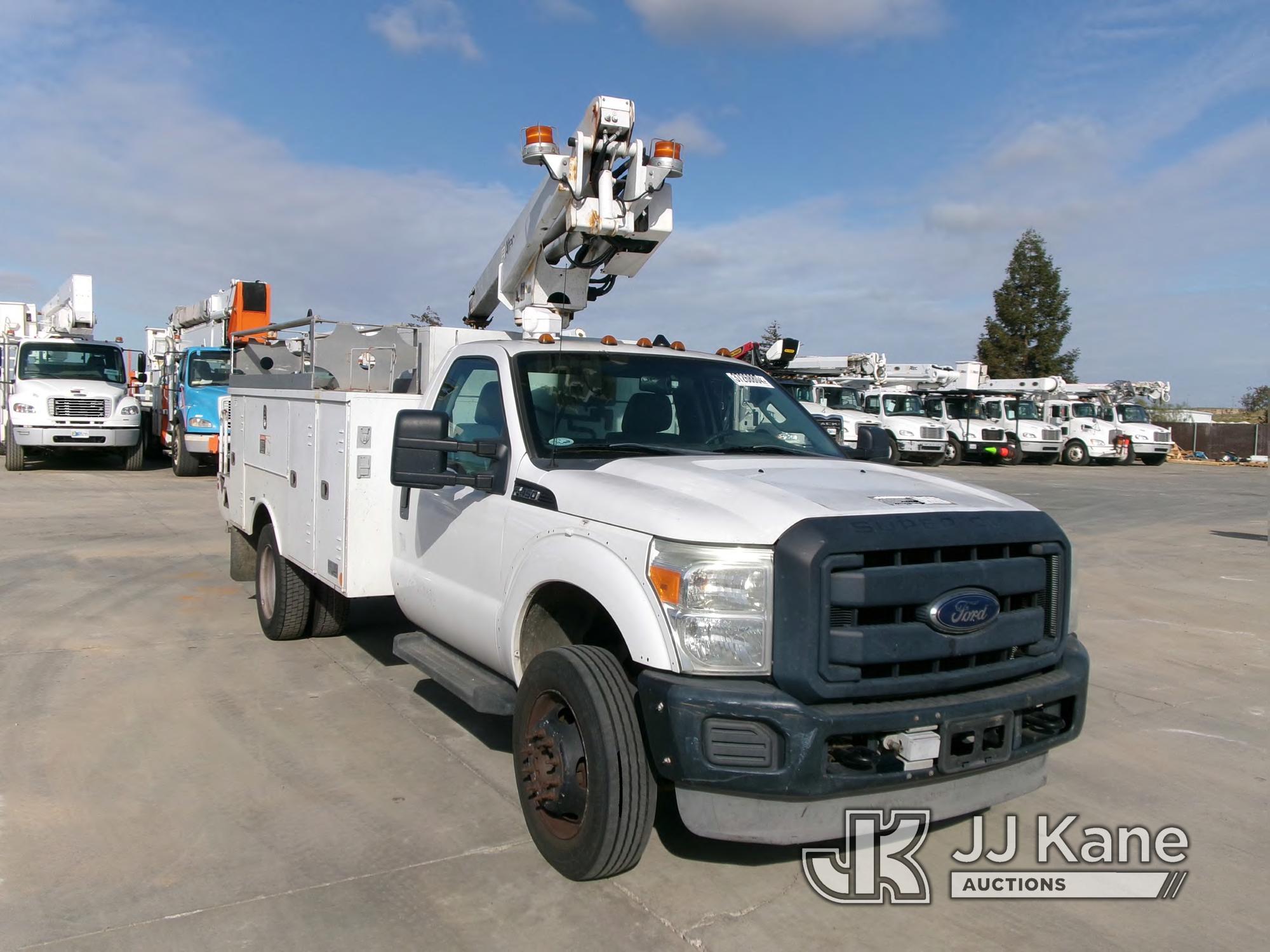 (Bakersfield, CA) Altec AT200A, Telescopic Non-Insulated Bucket Truck mounted behind cab on 2012 For