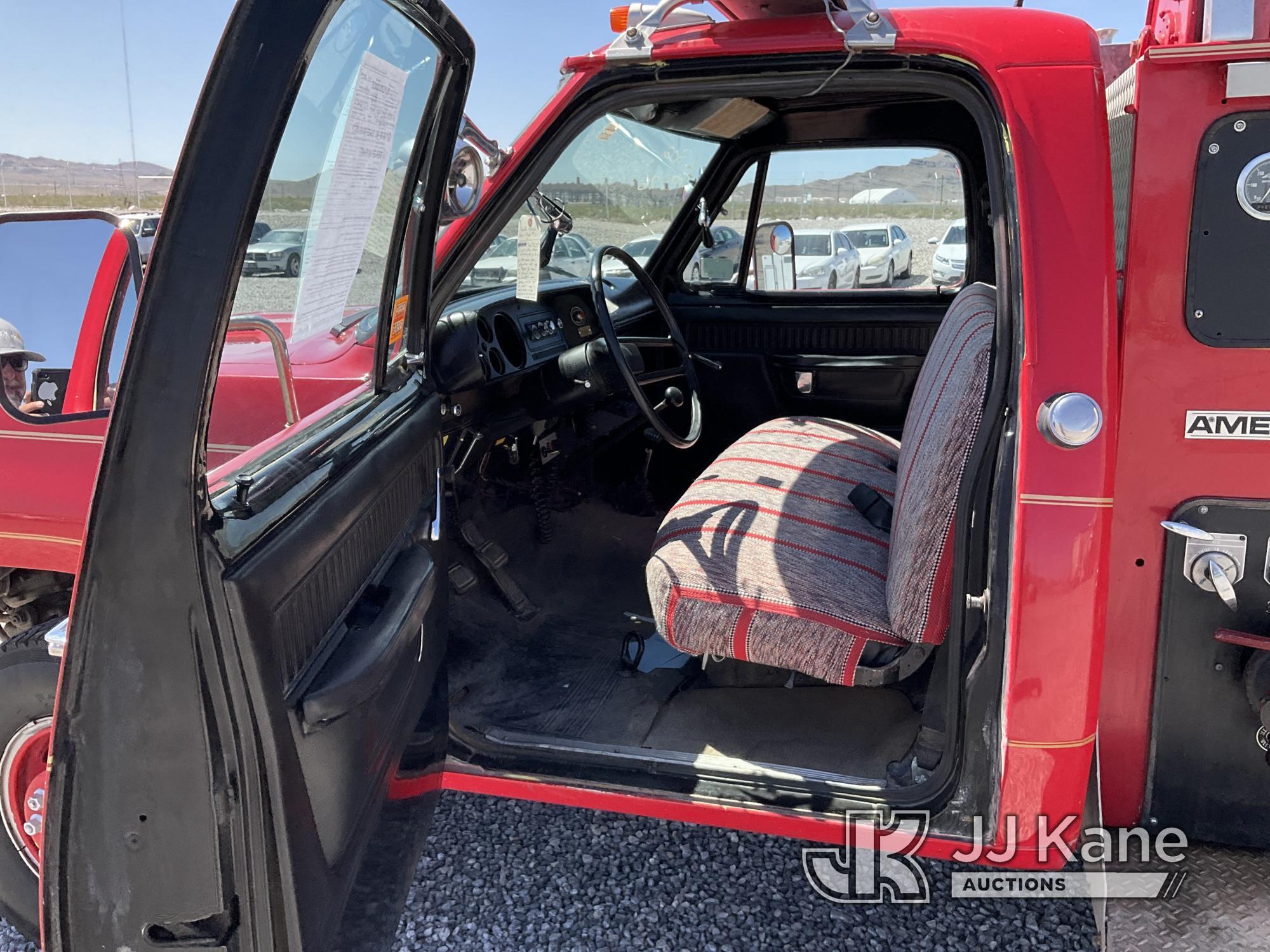 (Las Vegas, NV) American La France , 1976 Dodge Power Wagon Brush Truck, Taxable, 4x4, Clutch Proble