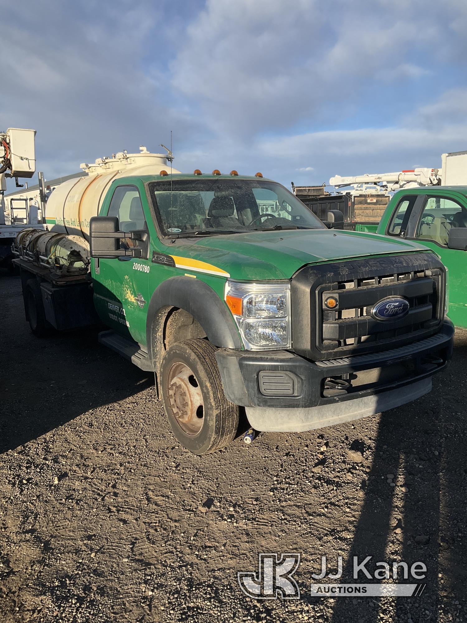 (Keenesburg, CO) 2012 Ford F550 Spray Truck Not Running, Condition Unknown, No Batteries