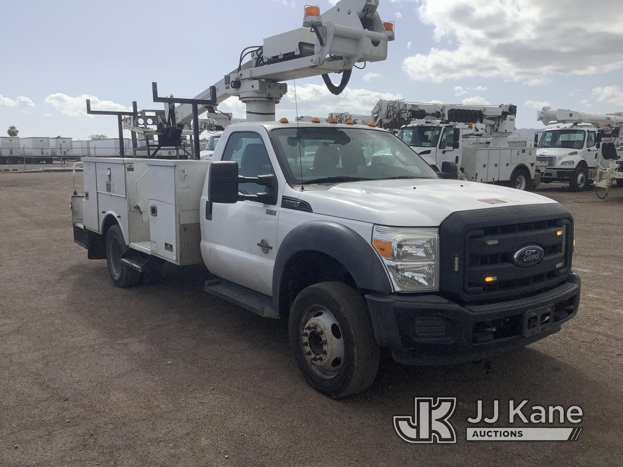 (Phoenix, AZ) Altec AT235-P, Telescopic Non-Insulated Bucket Truck mounted behind cab on 2016 Ford F