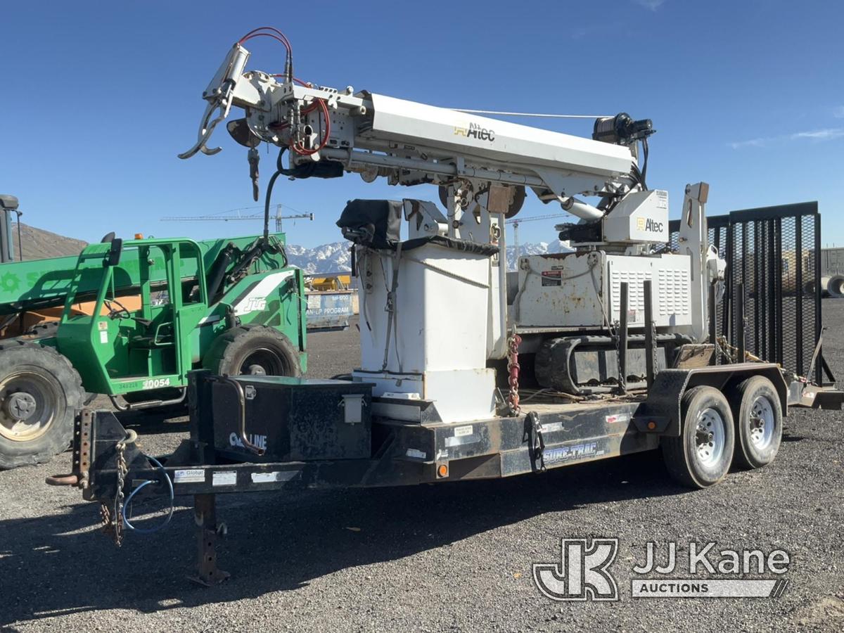 (Salt Lake City, UT) Altec DB37, Tracked Digger Derrick , 2012 Sure-Trac Turns over, Will Not Start