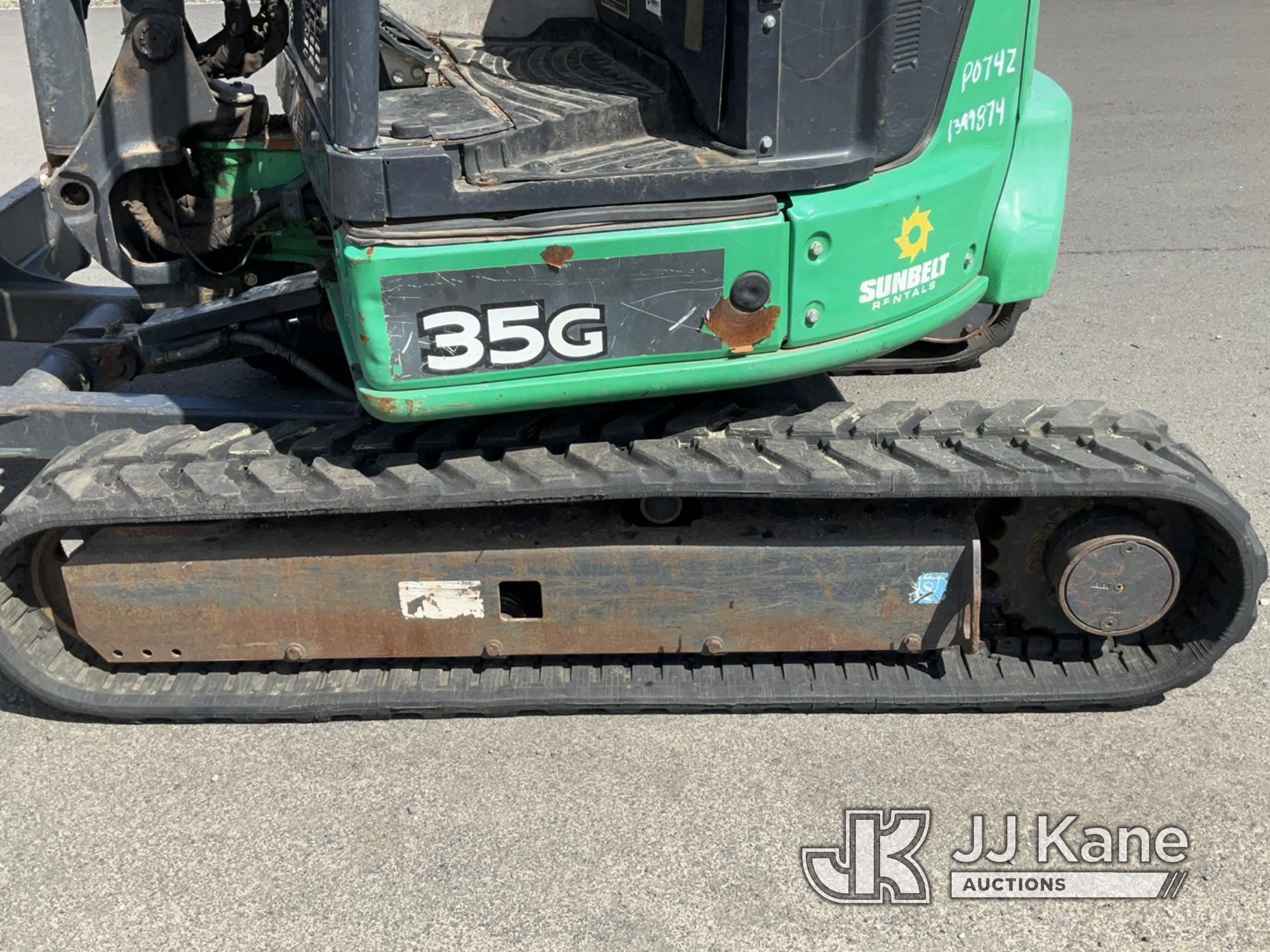 (Portland, OR) 2017 John Deere 35g Mini Hydraulic Excavator Runs, Moves, Operates) (No Digging Bucke