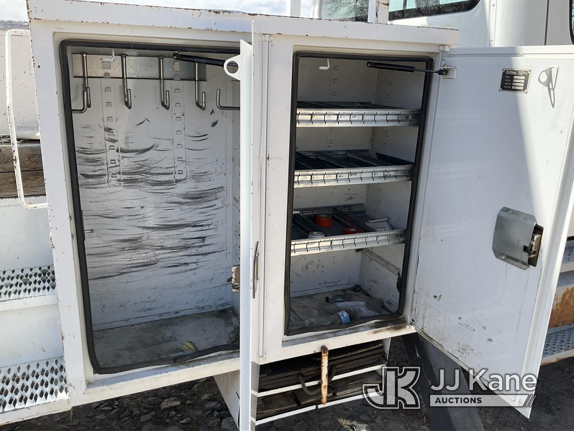 (Franktown, CO) Altec AA55-MH, Material Handling Bucket Truck rear mounted on 2011 Freightliner M2 1