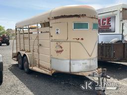 (Salt Lake City, UT) 1978 S & H 17ft Horse Trailer Towable