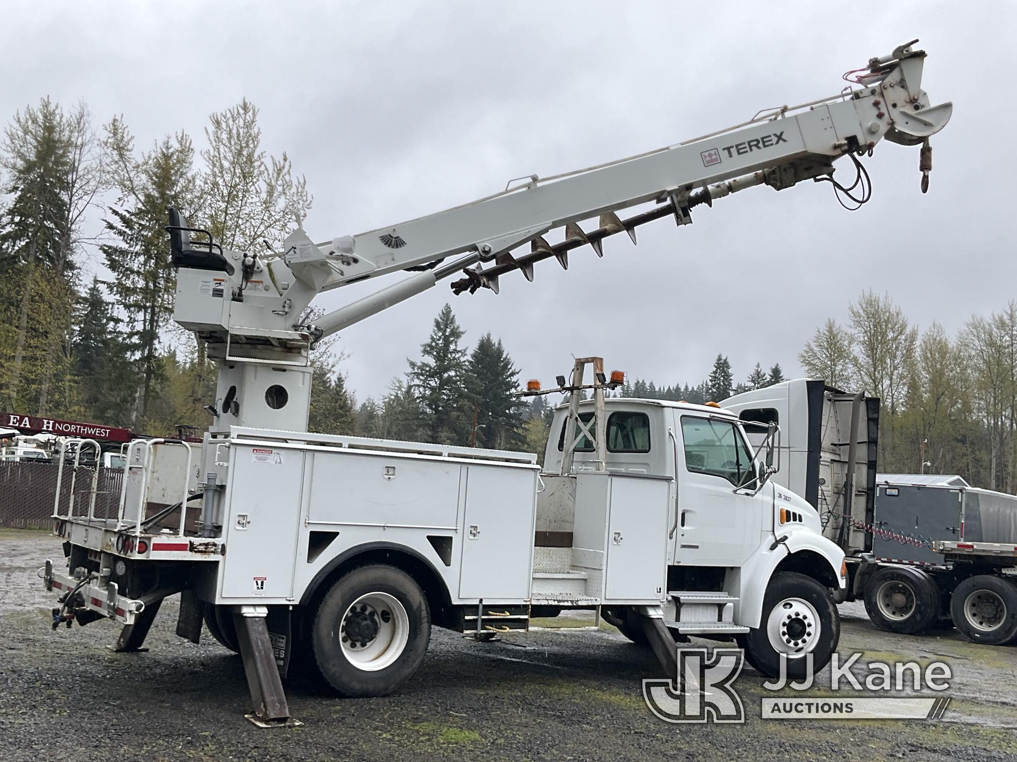 (Eatonville, WA) Telelect Commander 4047, Digger Derrick rear mounted on 2007 Sterling Acterra Utili