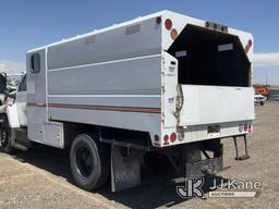 (Keenesburg, CO) 2006 GMC C6500 Chipper Dump Truck Runs & Moves) (Runs Rough, Knocks, Smokes, Check