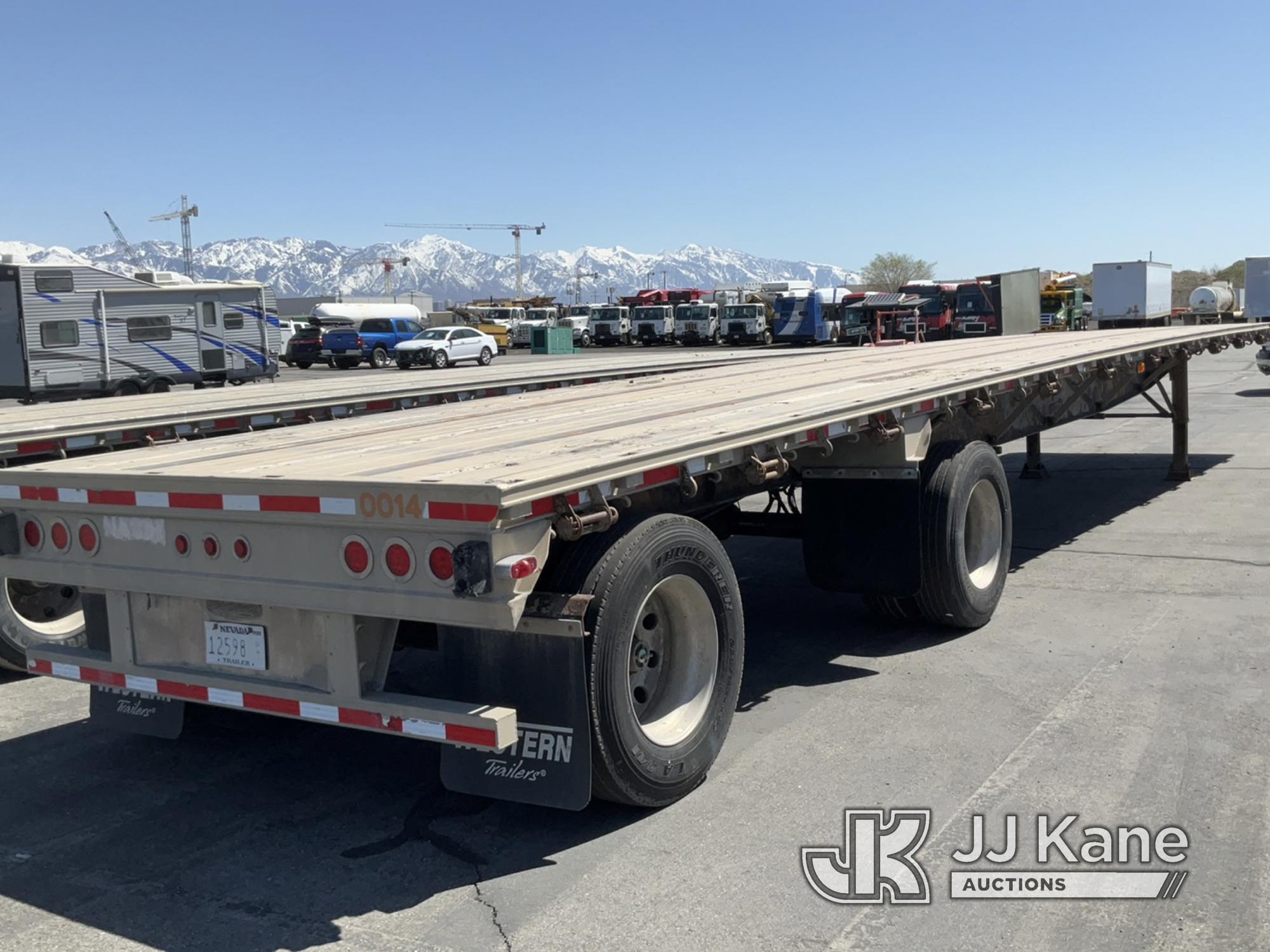 (Salt Lake City, UT) 2008 Western Trailer Company 48ft Flatbed Trailer Towable