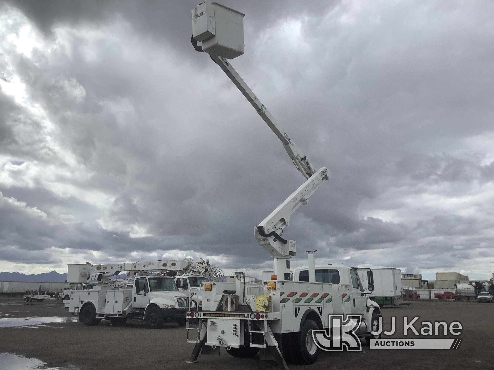 (Phoenix, AZ) Versalift VST-52I, Articulating & Telescopic Material Handling Bucket Truck rear mount