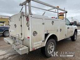 (Glendive, MT) 2011 Chevrolet Silverado 3500HD 4x4 Service Truck Runs & Moves)(Transmission Noise, T