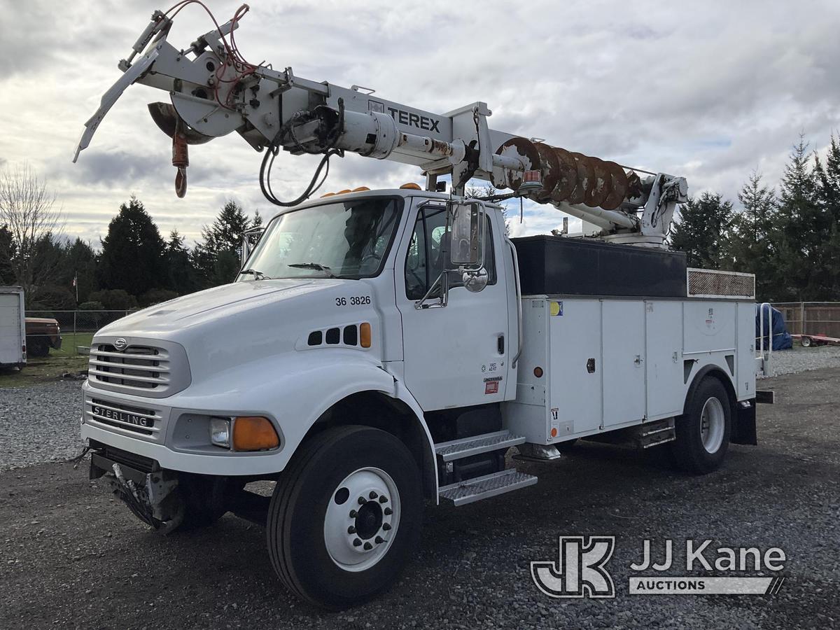 (Tacoma, WA) Terex Commander C4047, Digger Derrick rear mounted on 2007 Sterling Acterra Utility Tru