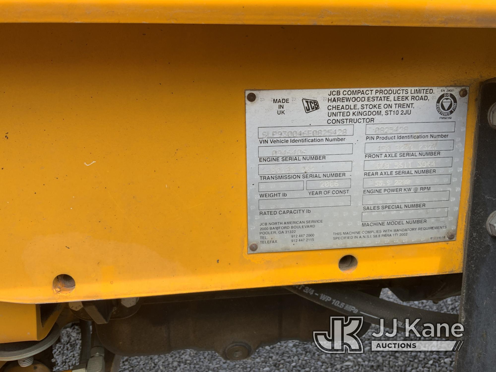 (Ephrata, WA) 2006 JCB 930 4x4 Rough Terrain Forklift Runs, Moves,  & Operates