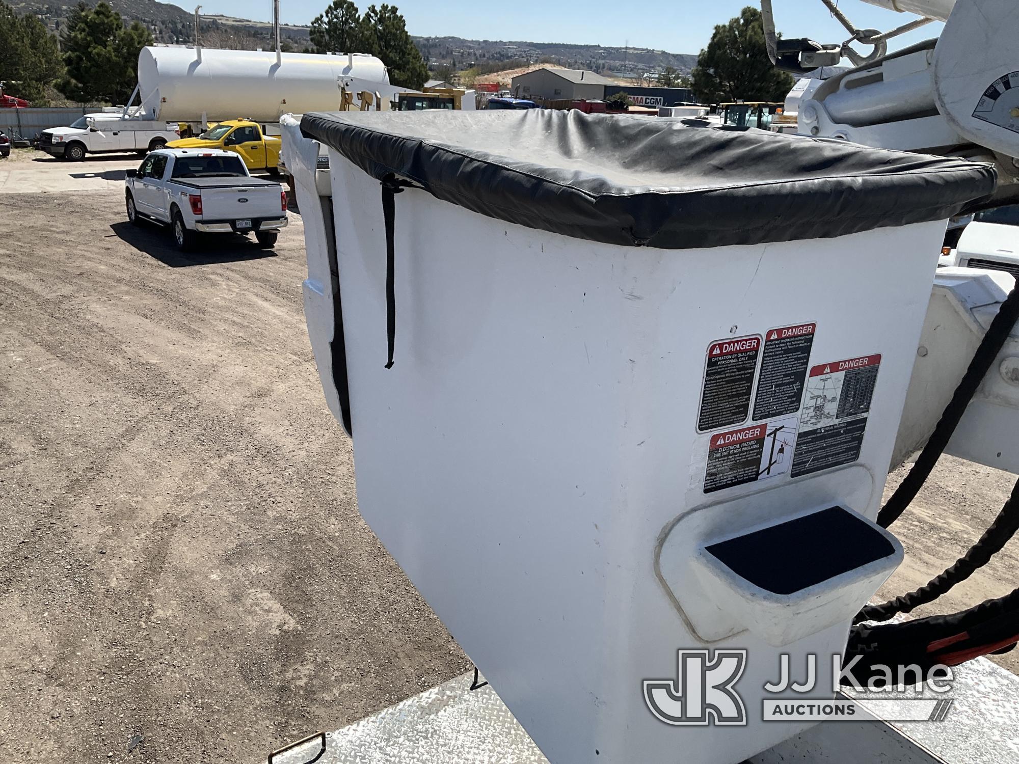 (Castle Rock, CO) Altec TA55, Articulating & Telescopic Material Handling Bucket Truck mounted behin