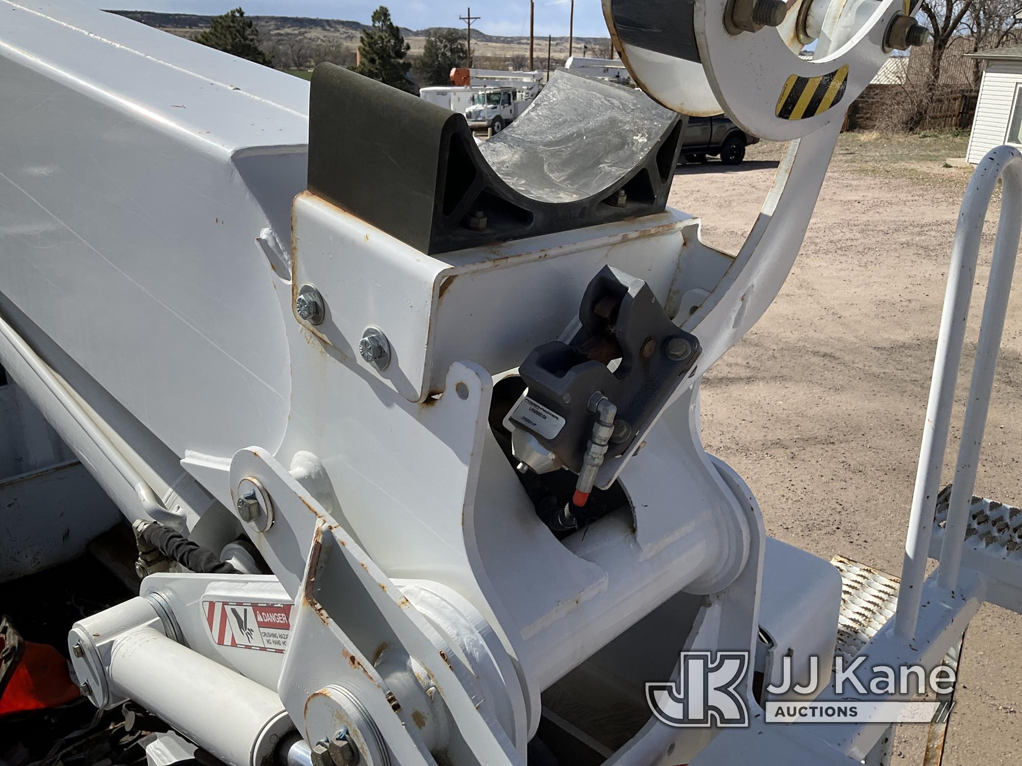 (Franktown, CO) Altec AA55-MH, Material Handling Bucket Truck rear mounted on 2012 Freightliner M2 1