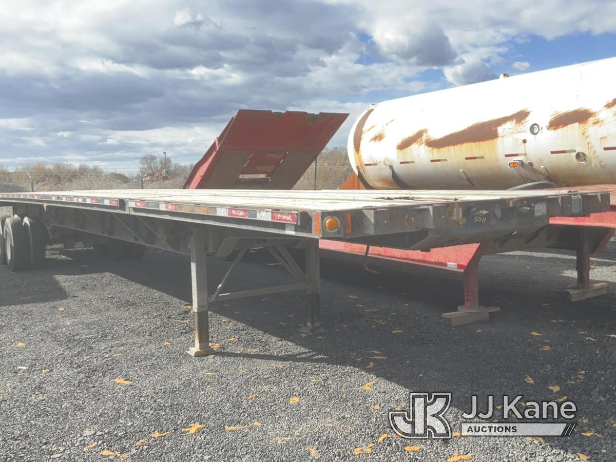 (Salt Lake City, UT) 2007 Fontaine Trailer Co TP-4-4880SLW 48ft Extendable Flatbed Trailer Towable