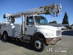 (Bakersfield, CA) Altec DM47B-TR, Digger Derrick rear mounted on 2014 Freightliner M2 106 4x4 Utilit