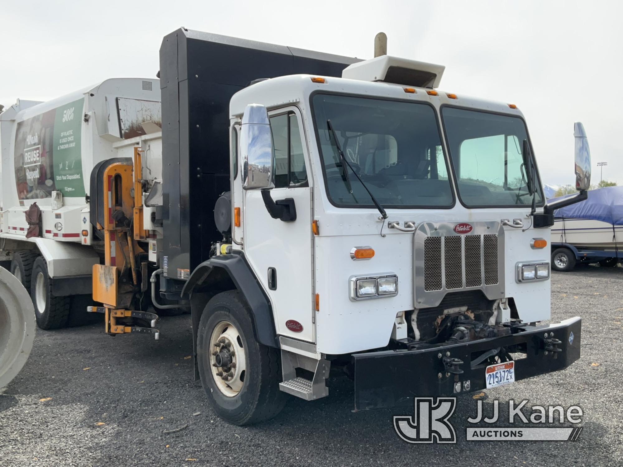 (Salt Lake City, UT) 2017 Peterbilt 320 Garbage/Compactor Truck Stop Engine Light On, Rough Idle, Dr