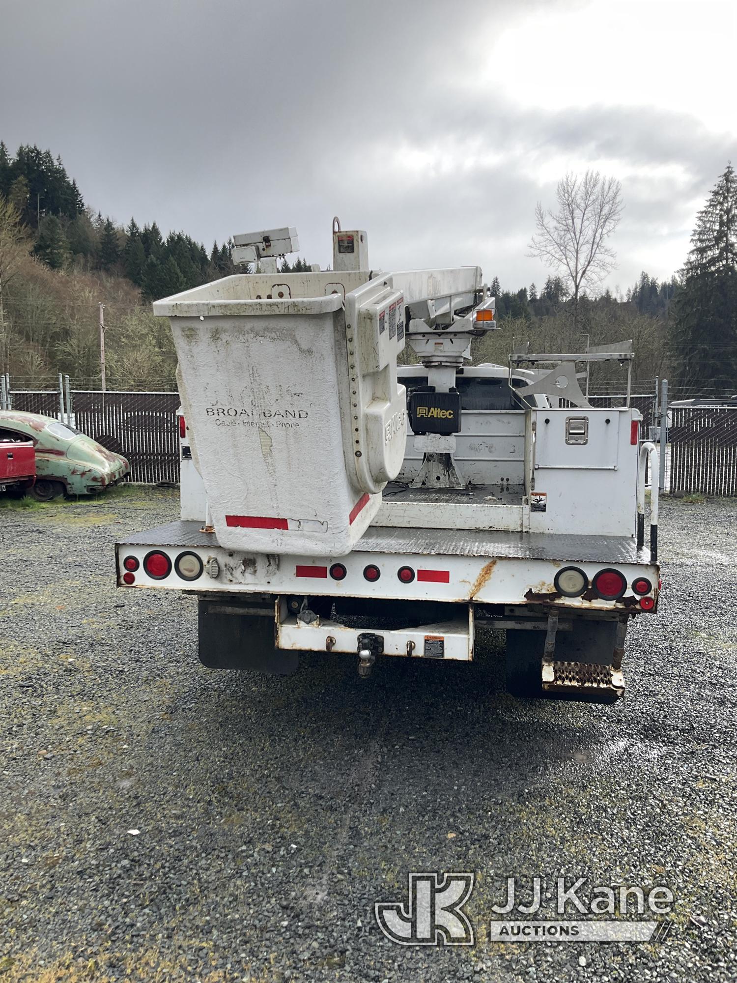 (Eatonville, WA) Altec AT200A, Telescopic Non-Insulated Bucket Truck mounted behind cab on 2008 Ford