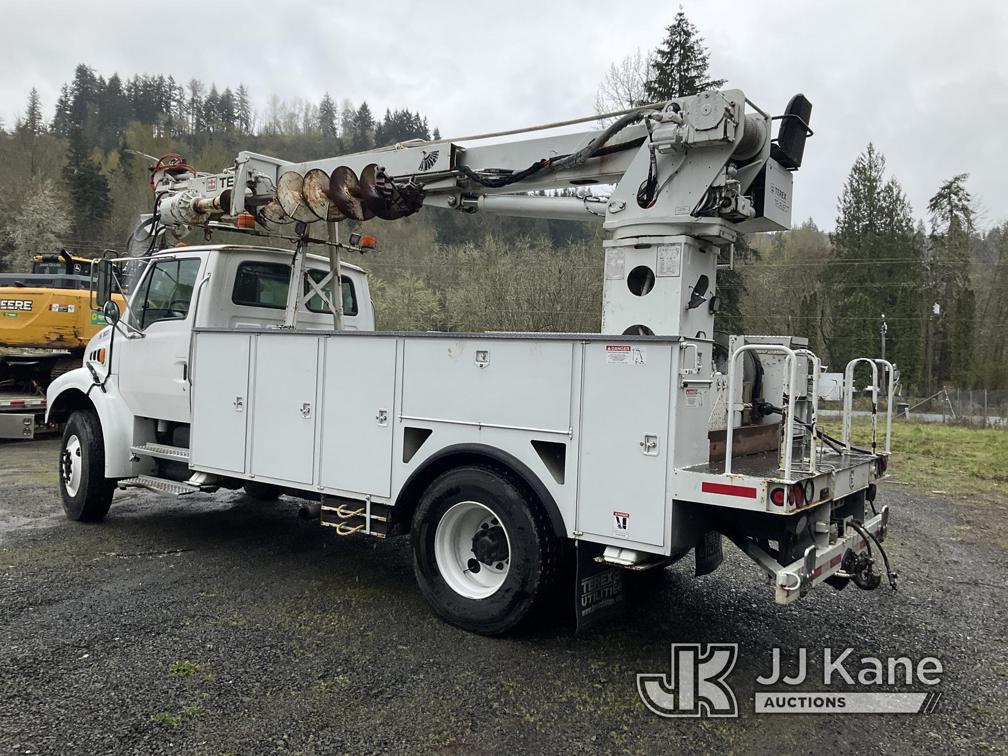 (Eatonville, WA) Telelect Commander 4047, Digger Derrick rear mounted on 2007 Sterling Acterra Utili