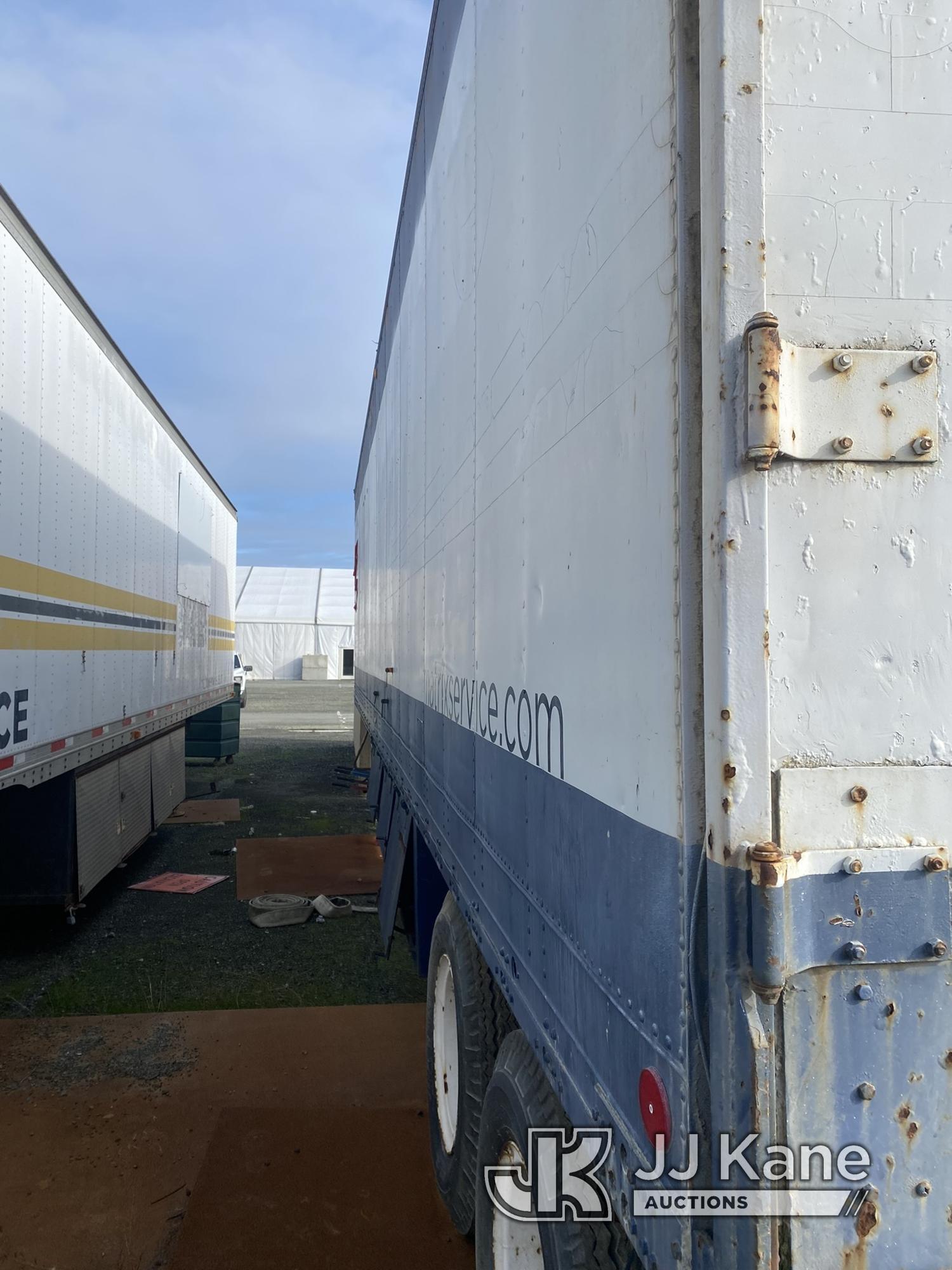 (Richmond, CA) 1978 Fruehauf 40ft T/A Van Body/Office Trailer