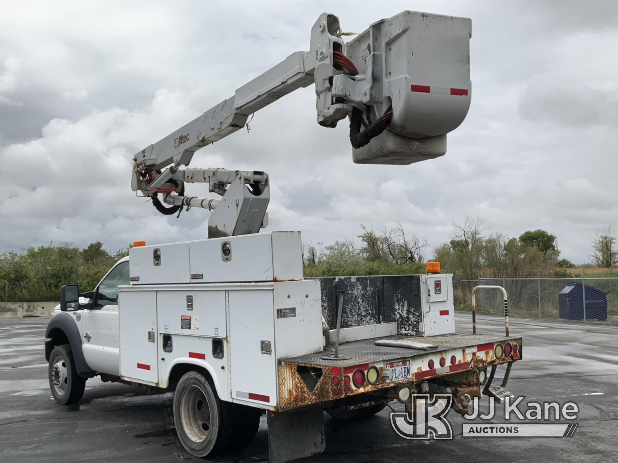(Salt Lake City, UT) Altec AT37G, Articulating & Telescopic Bucket Truck mounted behind cab on 2012