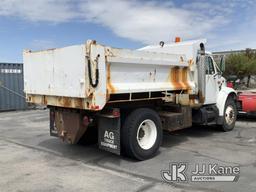 (Salt Lake City, UT) 1995 International 4900 Dump Truck Runs) (Radiator has a Hole in it, Drive Line