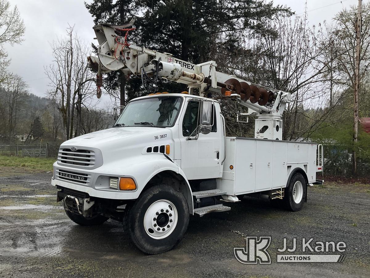 (Eatonville, WA) Telelect Commander 4047, Digger Derrick rear mounted on 2007 Sterling Acterra Utili