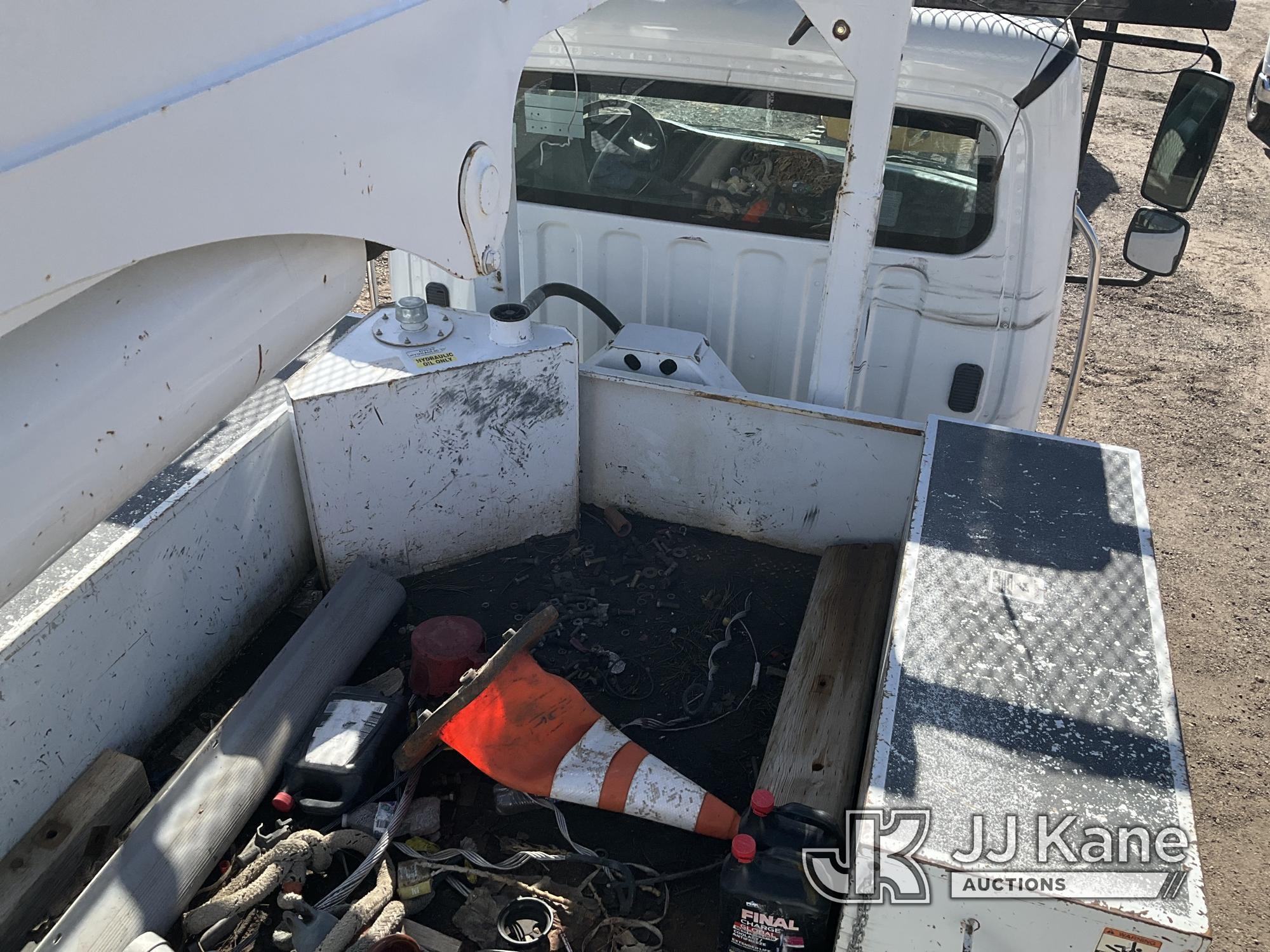 (Franktown, CO) Altec AA55-MH, Material Handling Bucket Truck rear mounted on 2012 Freightliner M2 1