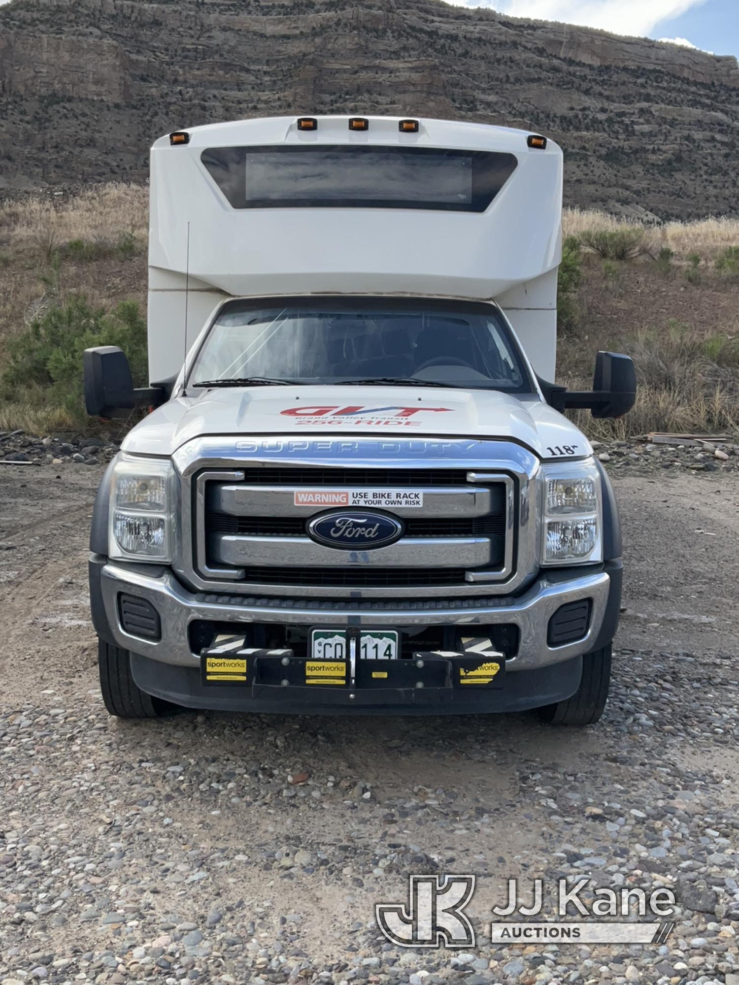 (Grand Junction, CO) 2016 Ford F550 Passenger Bus Not Running, Condition Unknown, Missing parts