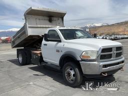 (Salt Lake City, UT) 2011 Dodge 5500 Dump Truck Runs, Moves & Operates) (Check Engine Light On