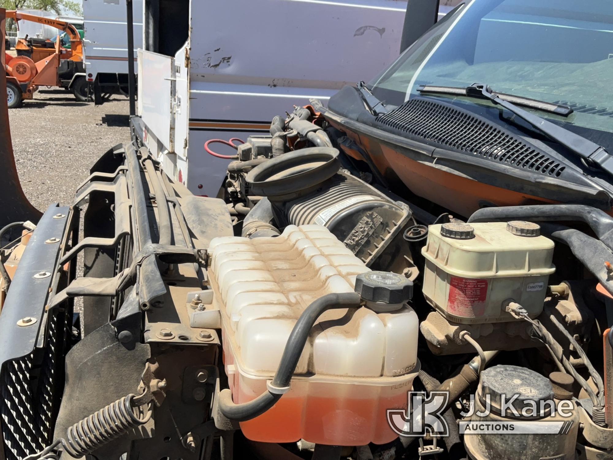 (Keenesburg, CO) 2008 GMC C6500 Chipper Dump Truck Not Running, Condition Unknown) (Seller States: D