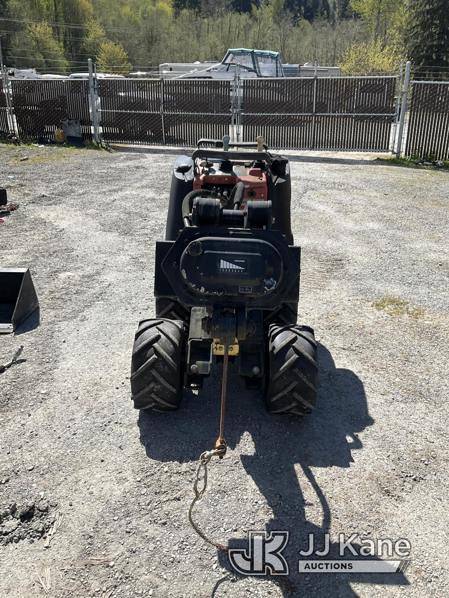 (Tacoma, WA) 2010 Ditch Witch R300 Walk-Behind Rubber Tired Trencher Runs, Moves & Operates