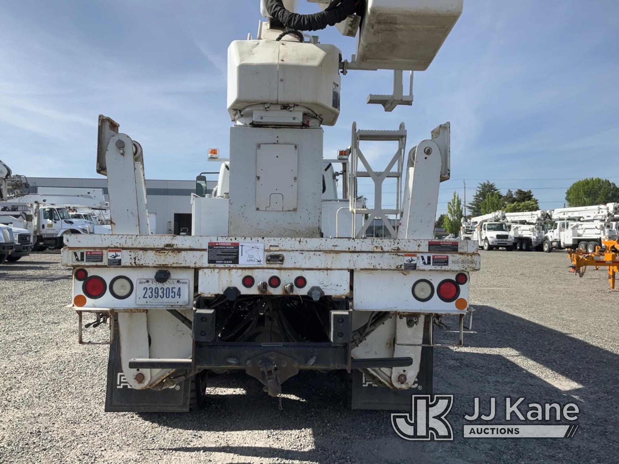 (Portland, OR) Altec A77-T, Articulating & Telescopic Material Handling Bucket Truck rear mounted on