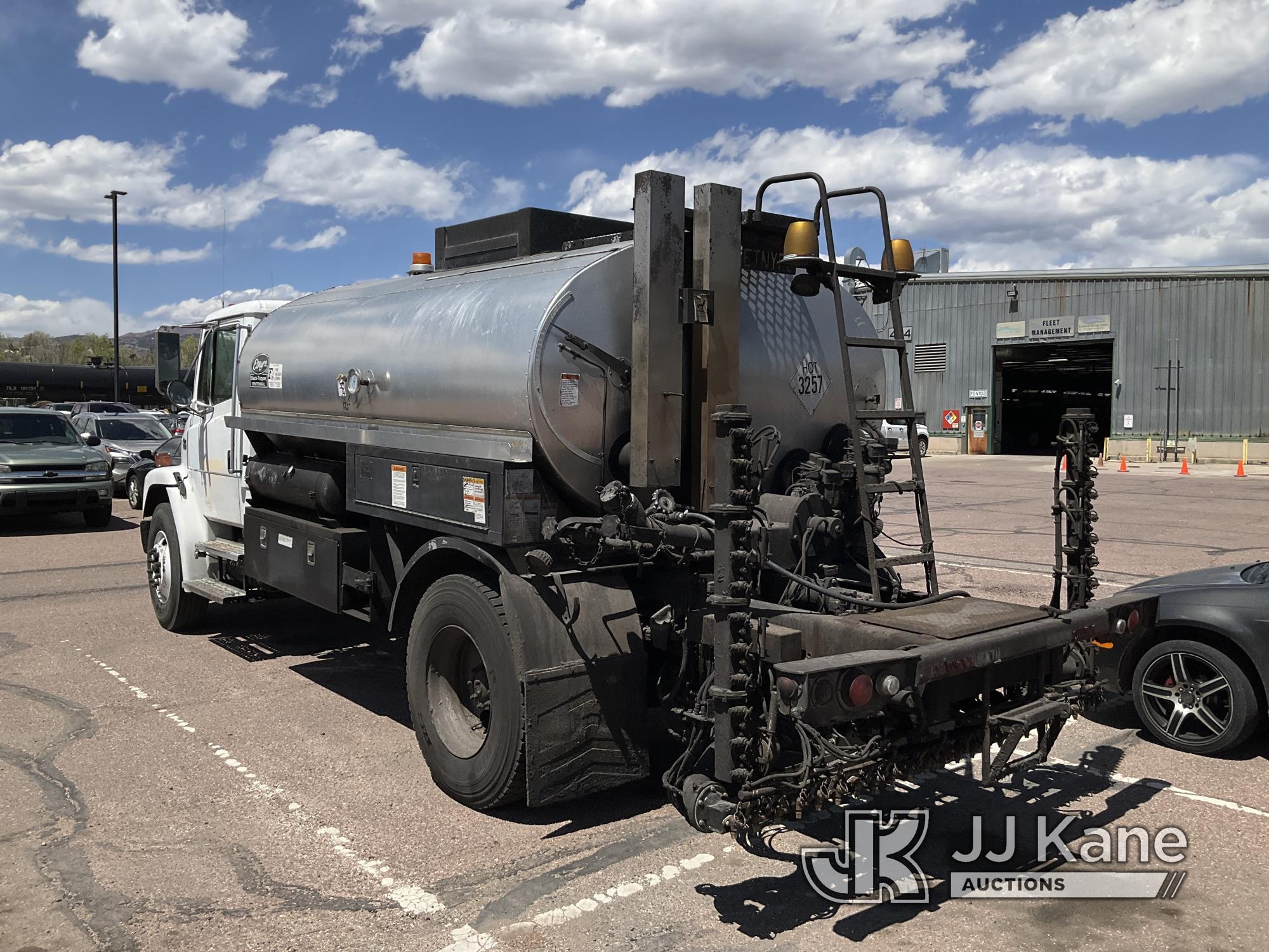 (Castle Rock, CO) 1999 Freightliner FL70 Flatbed/Tank Truck Runs, Moves & Operates.) (Seller States: